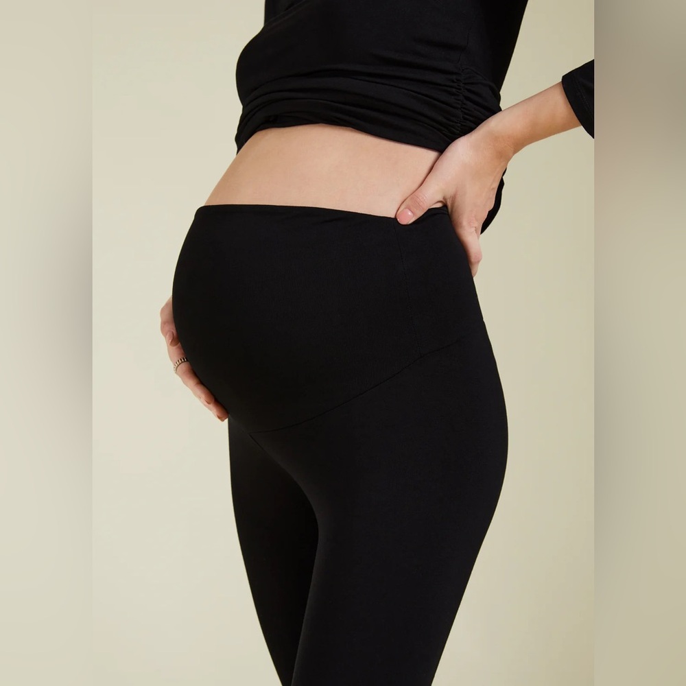 NWT Isabella Oliver Kerrison Maternity Leggings Black | Small Stretchy